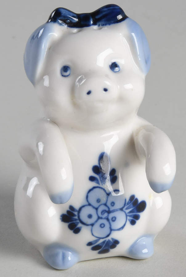 Delft Blue Figural Salt Shaker by Dutch American Import Company-1