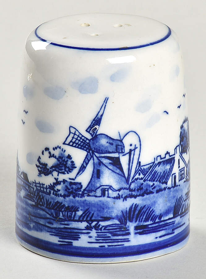 Delft Blue Salt Shaker by Dutch American Import Company-1