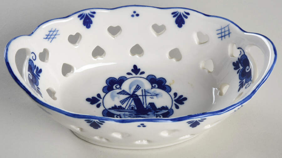 Delft Blue Open Candy Dish by Dutch American Import Company-1