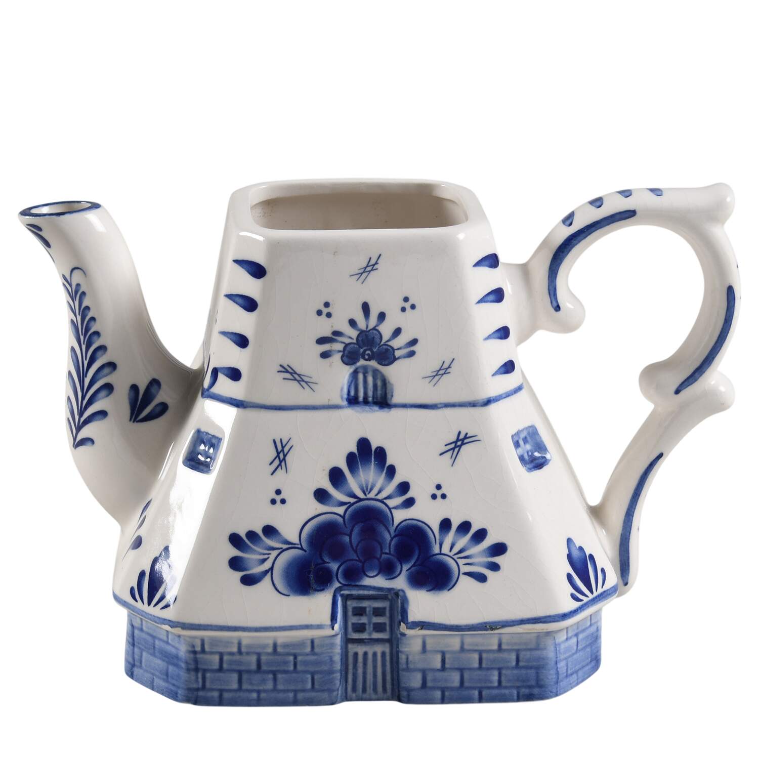 Delft Blue Figural Teapot No Lid by Dutch American Import Company-1