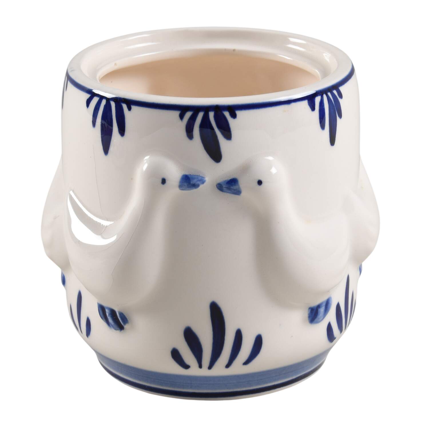 Delft Blue Medium Canister No Lid by Dutch American Import Company-1