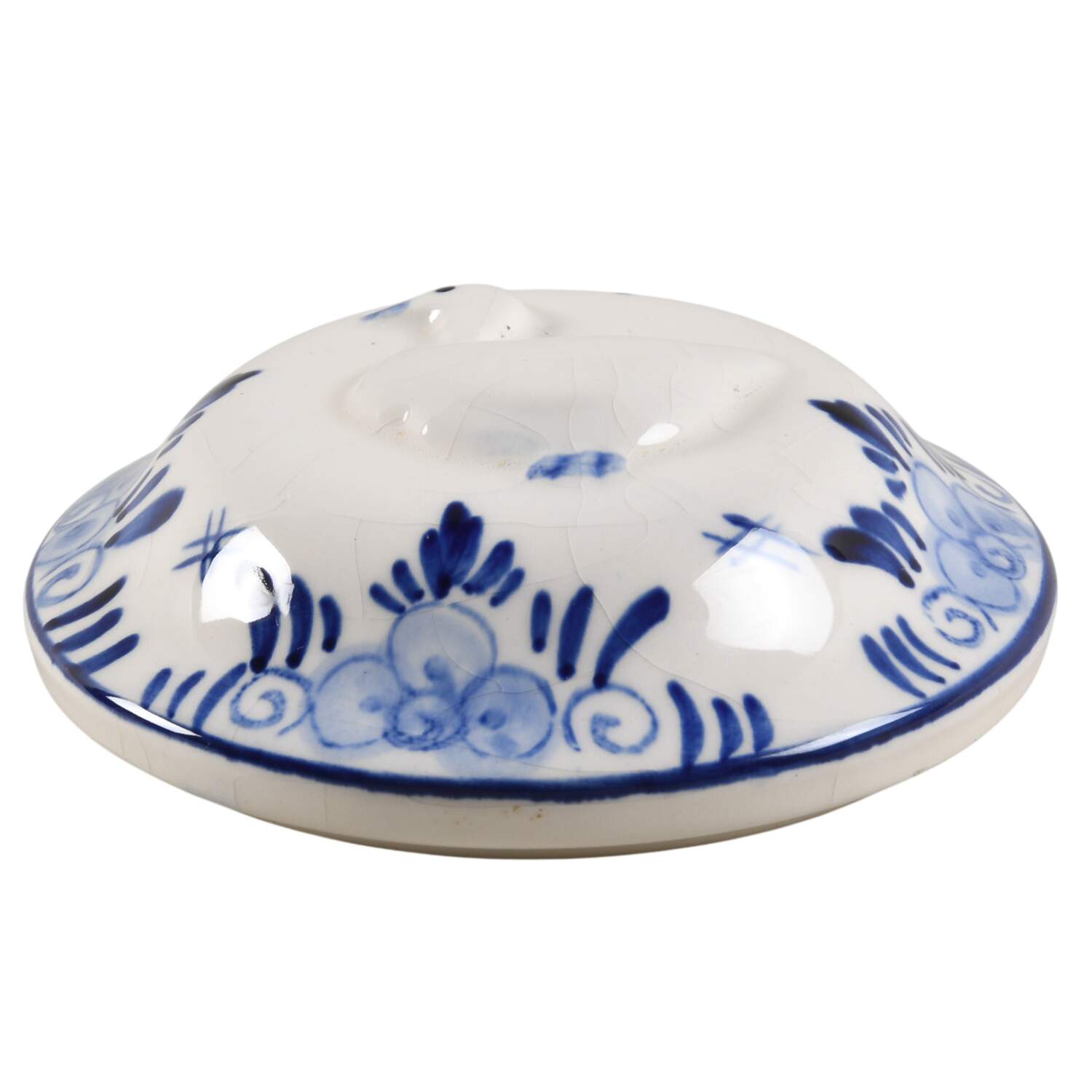 Delft Blue Lid for Medium Canister by Dutch American Import Company-1