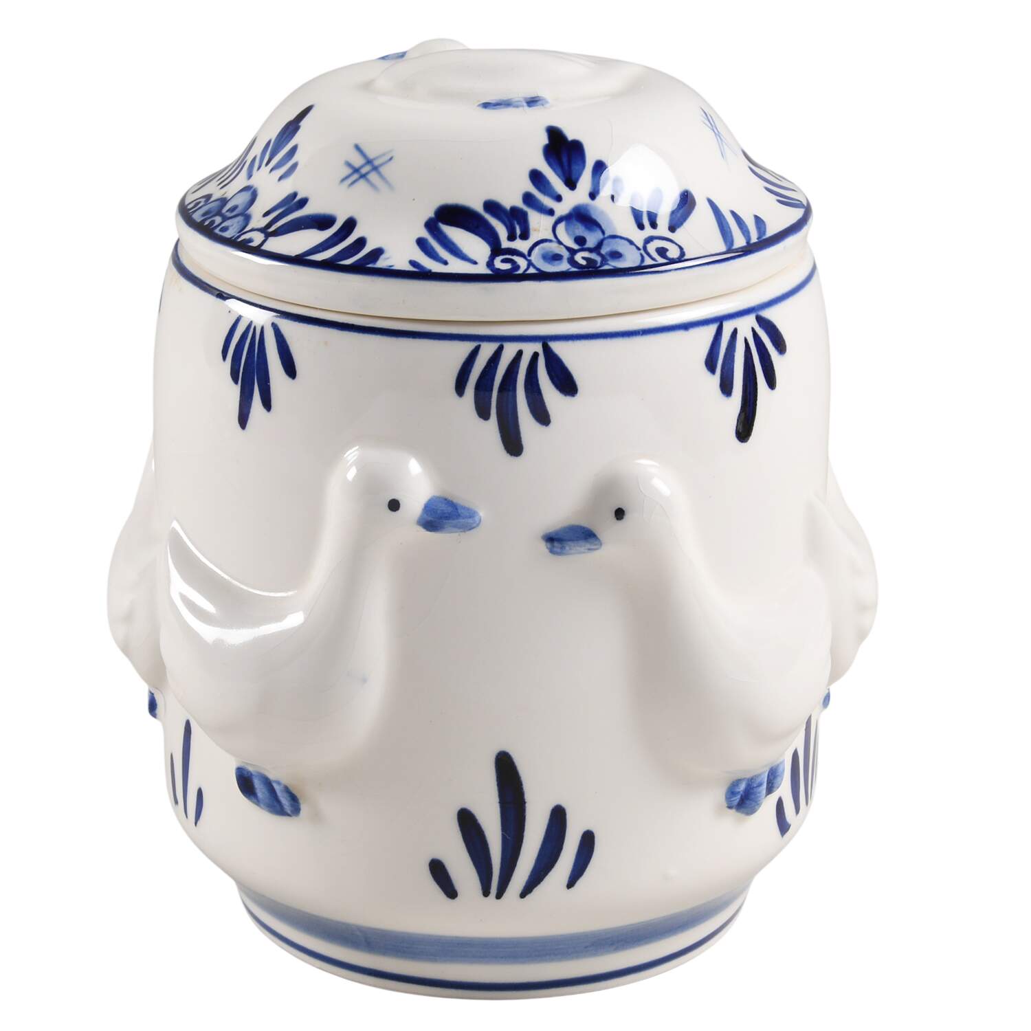 Delft Blue Large Canister & Lid by Dutch American Import Company-1