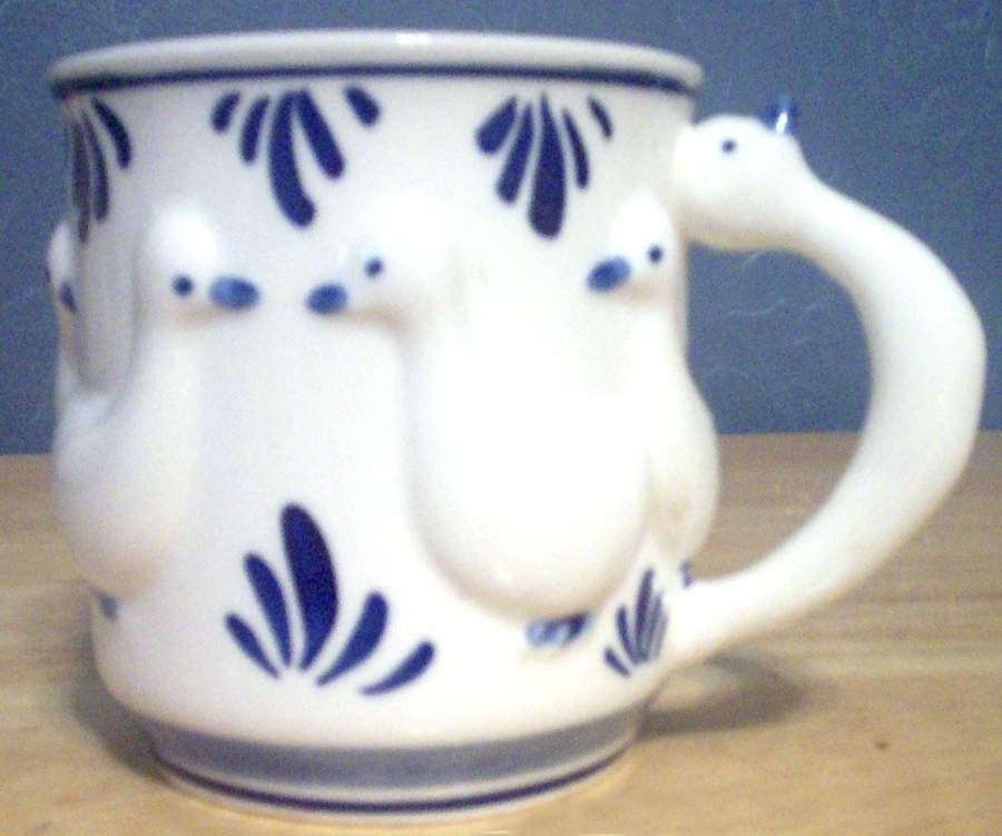 Delft Blue Embossed Mug by Dutch American Import Company-1