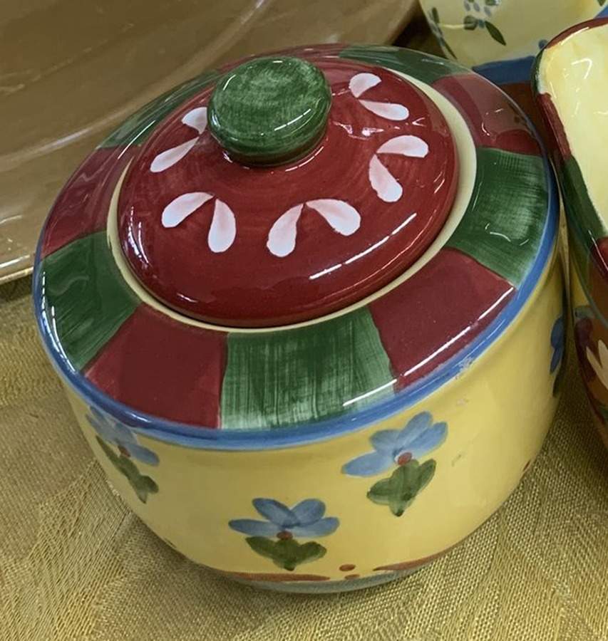 Taboo Wine Sugar Bowl & Lid by Dansk-1