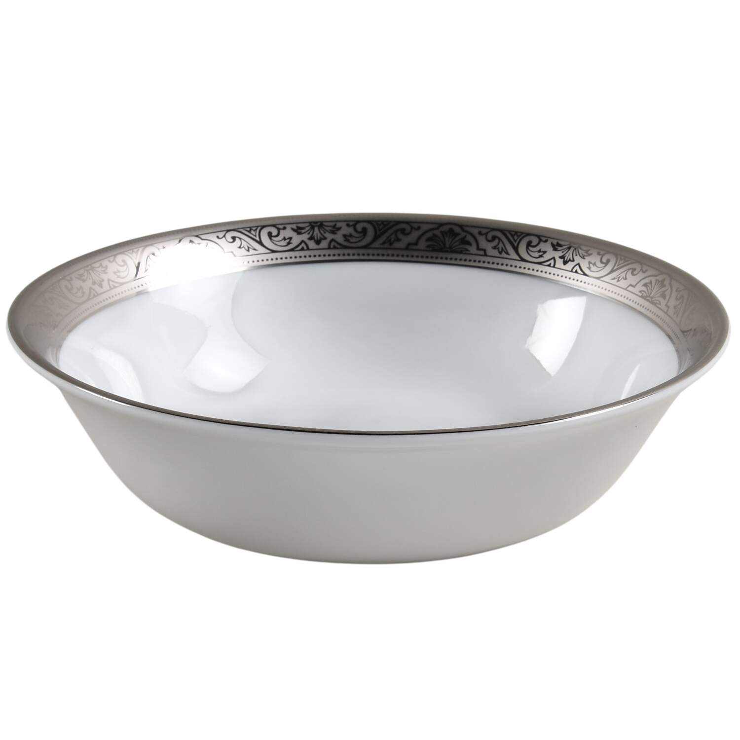 Trianon Platinum Deep Soup/Cereal Bowl by Philippe Deshoulieres-1