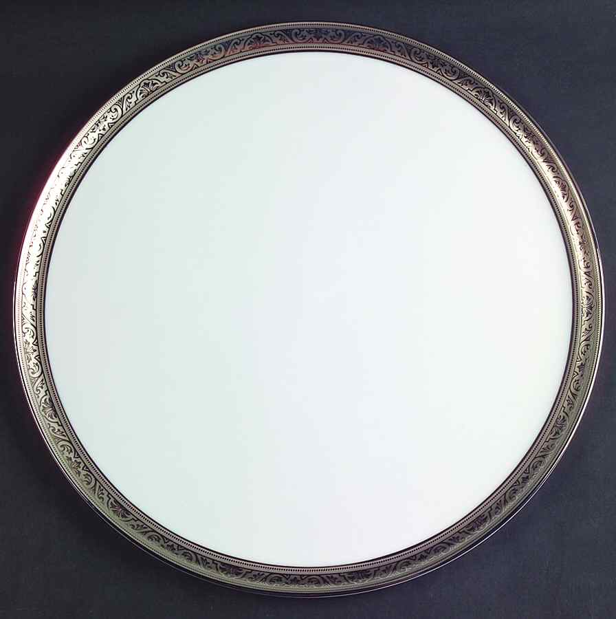 Trianon Platinum Cake Plate by Philippe Deshoulieres-1