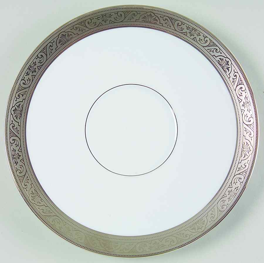 Trianon Platinum Saucer for Flat Cream Soup Bowl by Philippe Deshoulieres-1