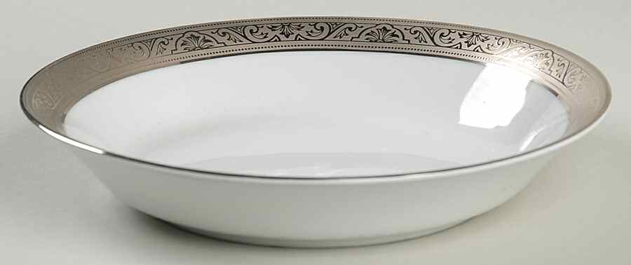 Trianon Platinum Soup/Cereal Bowl by Philippe Deshoulieres-1