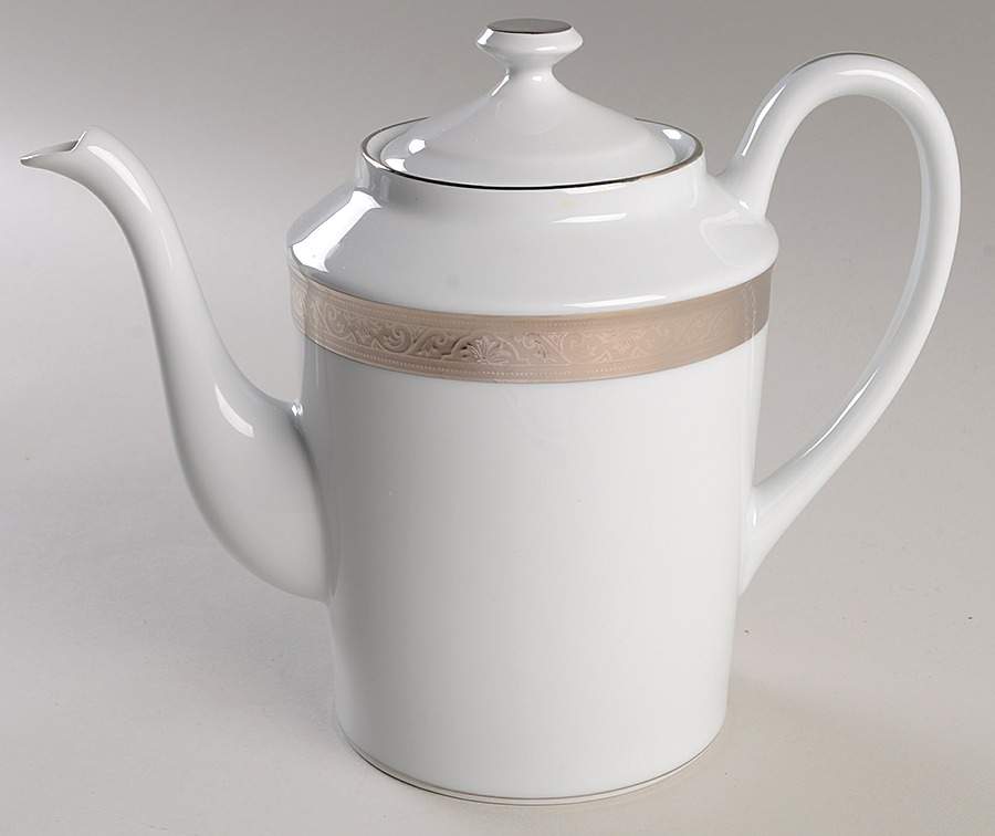 Trianon Platinum Coffee Pot & Lid by Philippe Deshoulieres-1