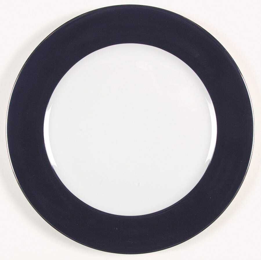 Indienne Bleu Marine (Navy Blue) Service Plate (Charger) by Philippe Deshoulieres-1
