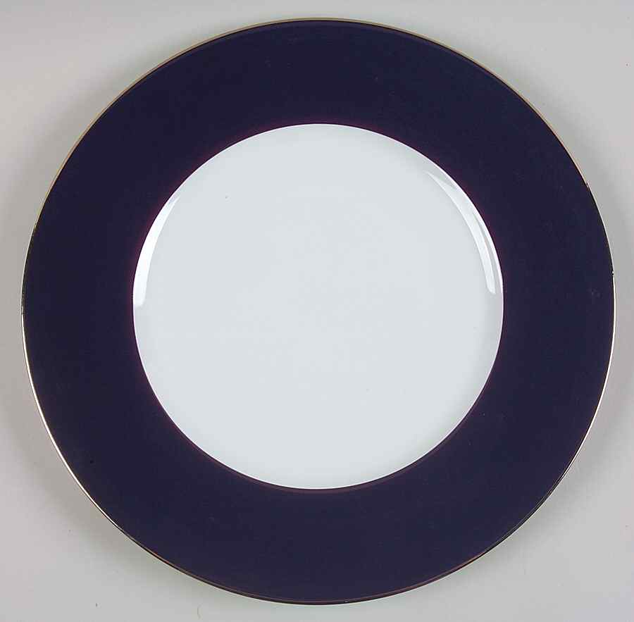 Indienne Bleu Marine (Navy Blue) Service Plate (Charger) by Philippe Deshoulieres-1