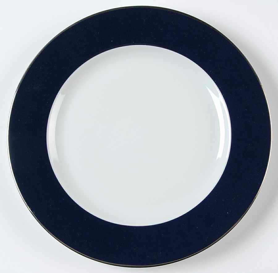 Indienne Bleu Marine (Navy Blue) Salad Plate by Philippe Deshoulieres-1