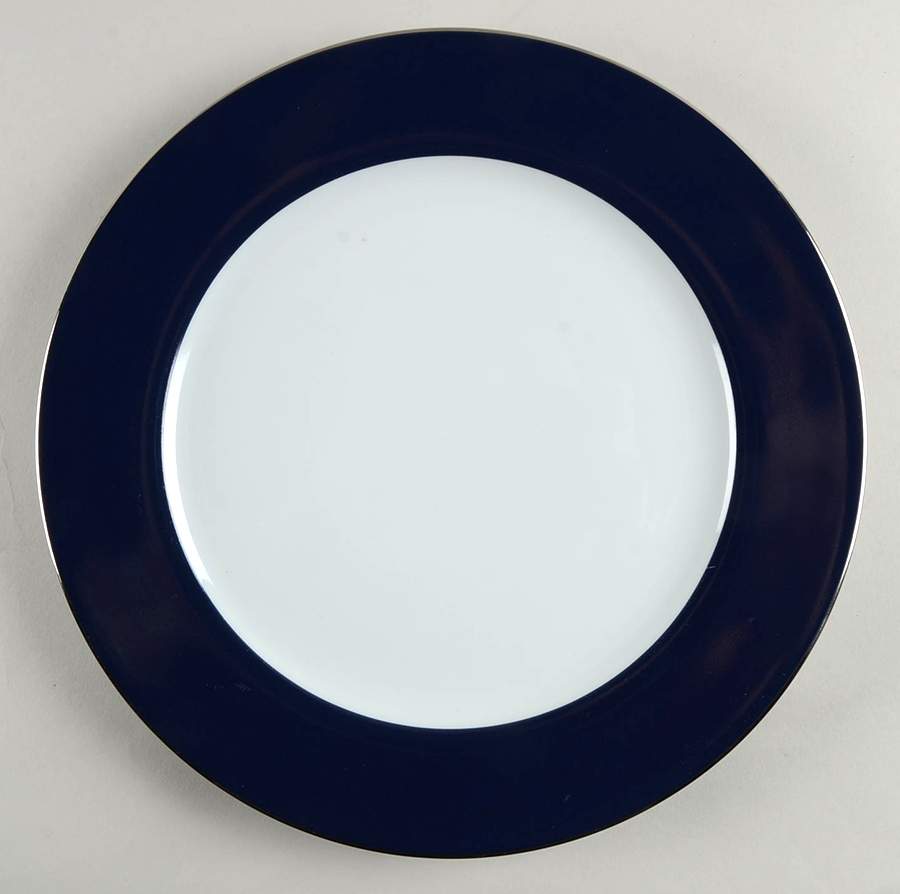Indienne Bleu Marine (Navy Blue) Service Plate (Charger) by Philippe Deshoulieres-1
