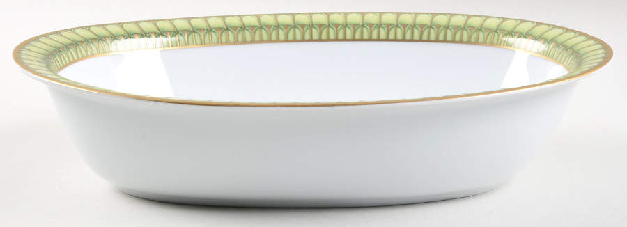 Arcades 10" Oval Vegetable Bowl by Philippe Deshoulieres-1