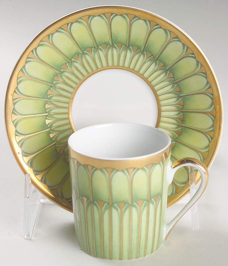 Arcades Flat Demitasse Cup & Saucer Set by Philippe Deshoulieres-1
