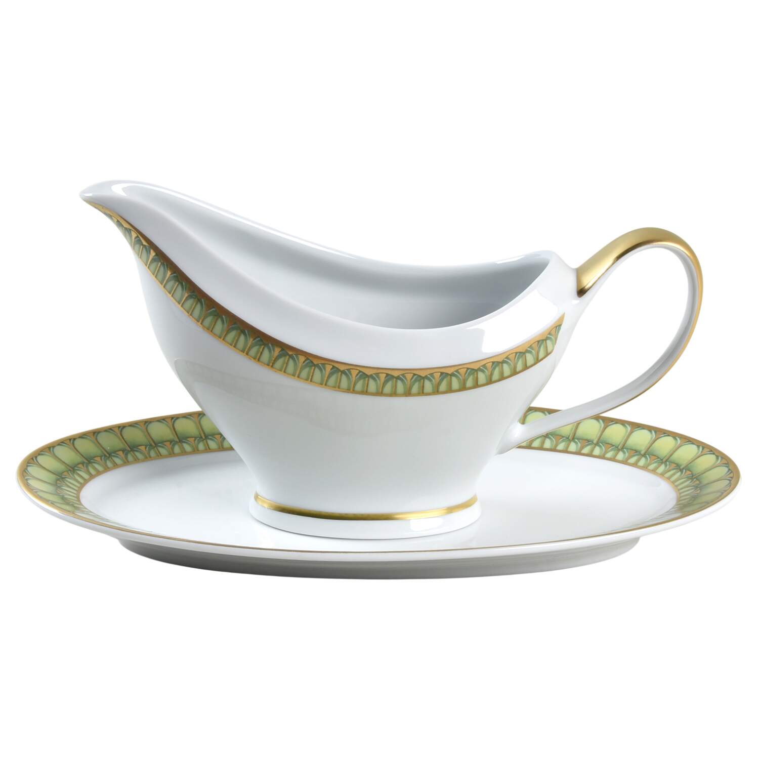 Arcades Gravy Boat & Underplate/Relish by Philippe Deshoulieres-1