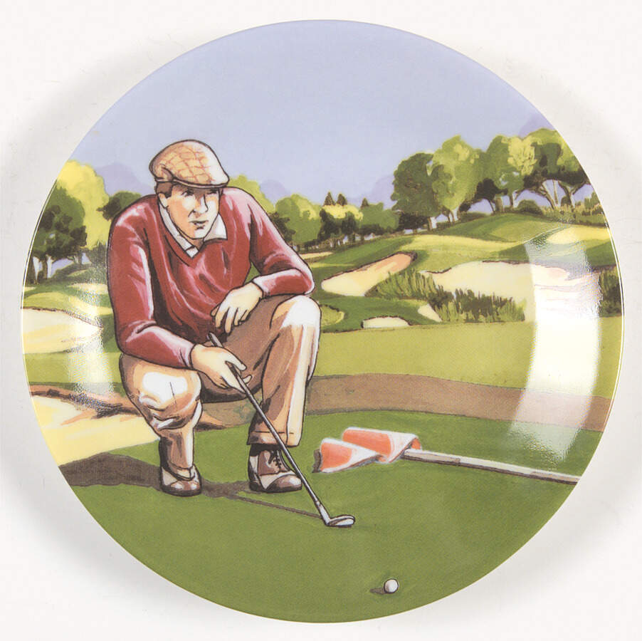 Golfers Canape Plate by Philippe Deshoulieres-1