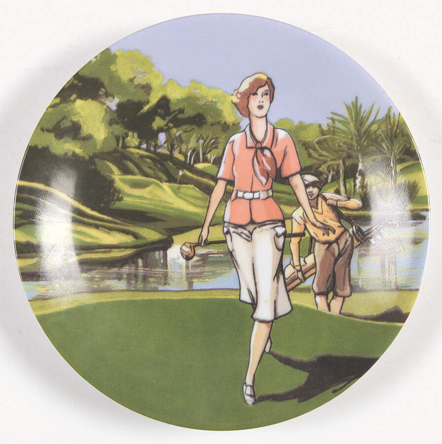 Golfers Canape Plate by Philippe Deshoulieres-1