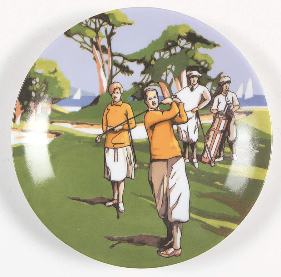Golfers Canape Plate by Philippe Deshoulieres-1