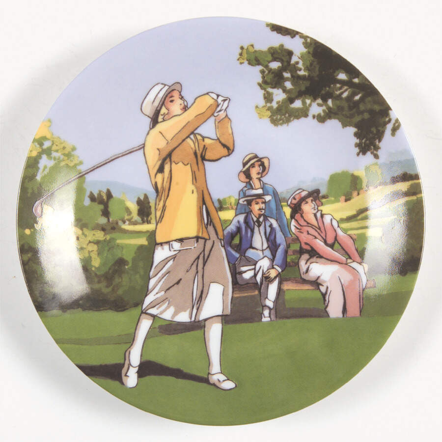 Golfers Canape Plate by Philippe Deshoulieres-1
