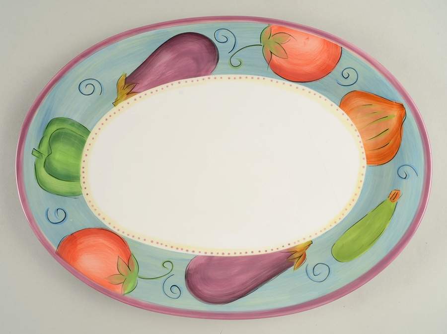 Ratatouille 16" Oval Serving Platter by Dansk-1