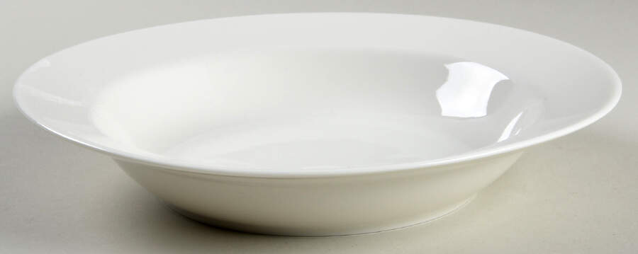 Studio White Large Rim Soup Bowl by Design House-1