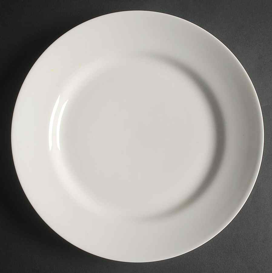Studio White Dinner Plate by Design House-1