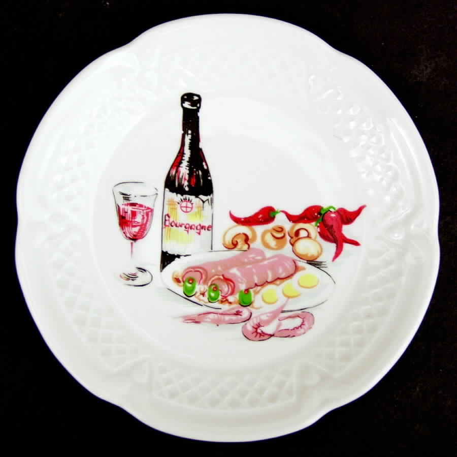 Wine And Cheese Canape Plate by Philippe Deshoulieres-1