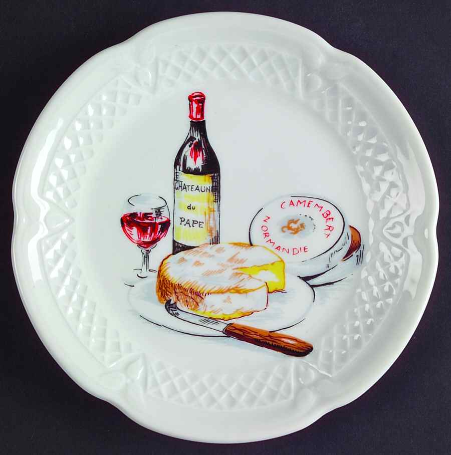 Wine And Cheese Canape Plate by Philippe Deshoulieres-1