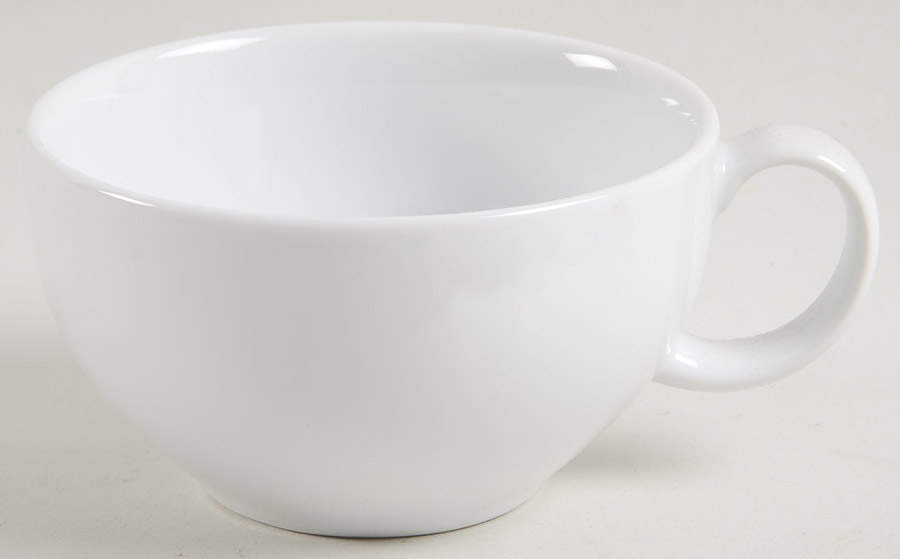 White Flat Cup by Denby-Langley-1