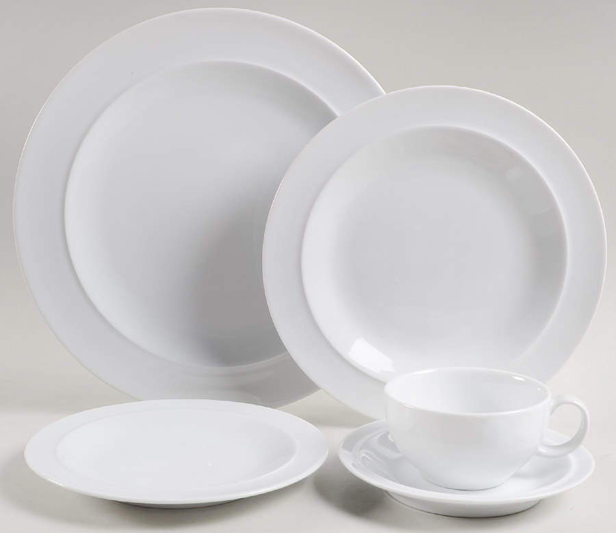 White 5 Piece Place Setting by Denby-Langley-1