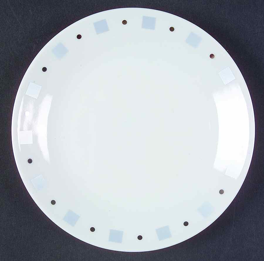 Baltik White & Blue Bread & Butter Plate by Philippe Deshoulieres-1