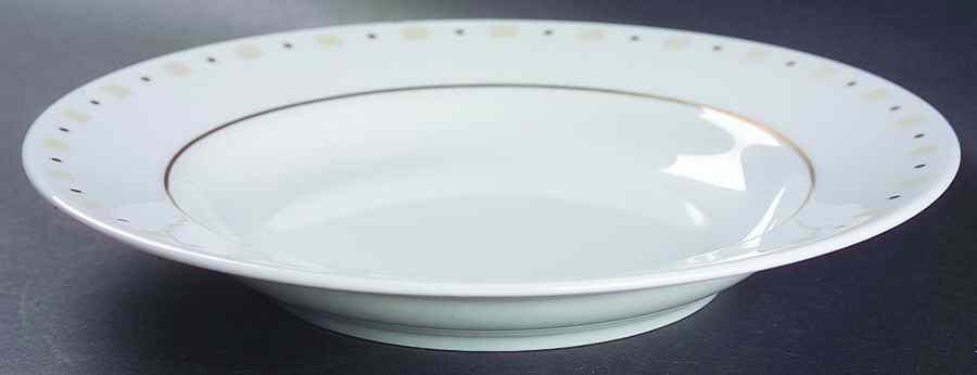 Baltik White & Sand (Ivory) 10" Individual Pasta Bowl by Philippe Deshoulieres-1