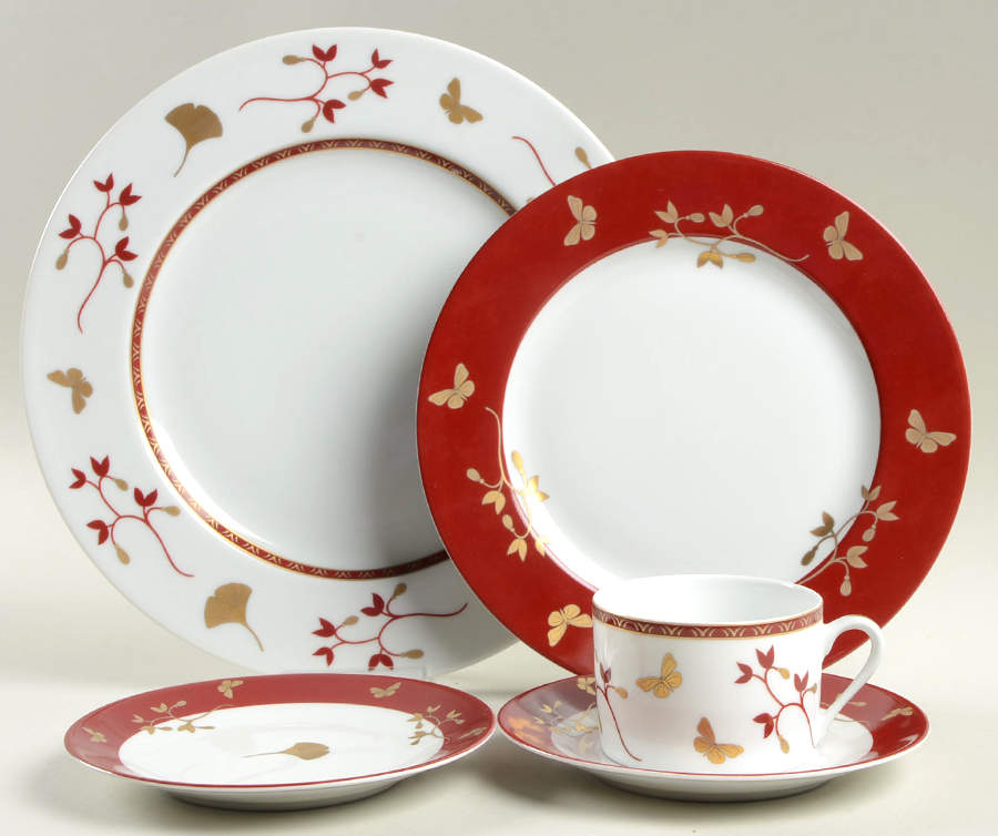Ginkgo 5 Piece Place Setting by Philippe Deshoulieres-1