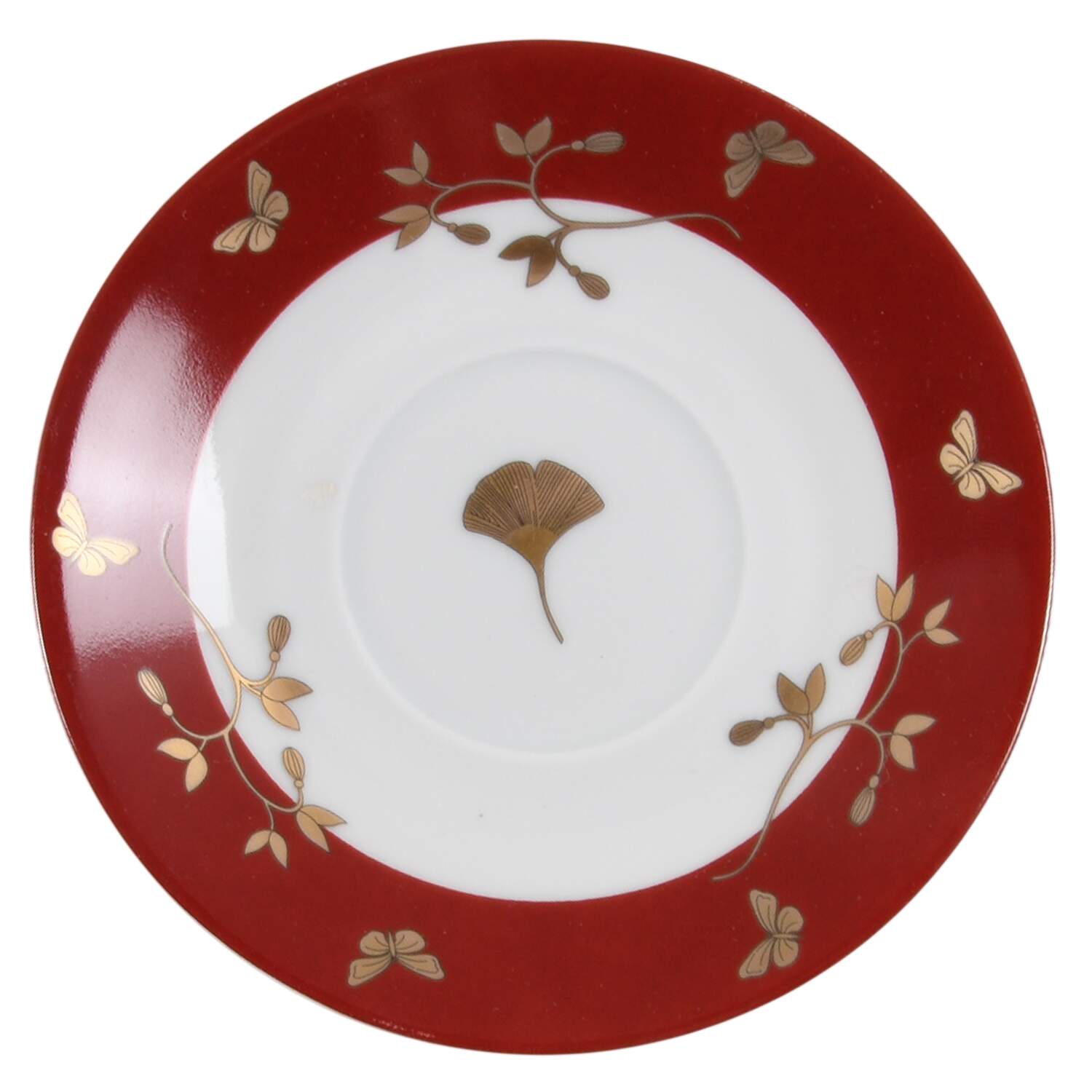 Ginkgo Saucer for Demitasse Cup by Philippe Deshoulieres-1