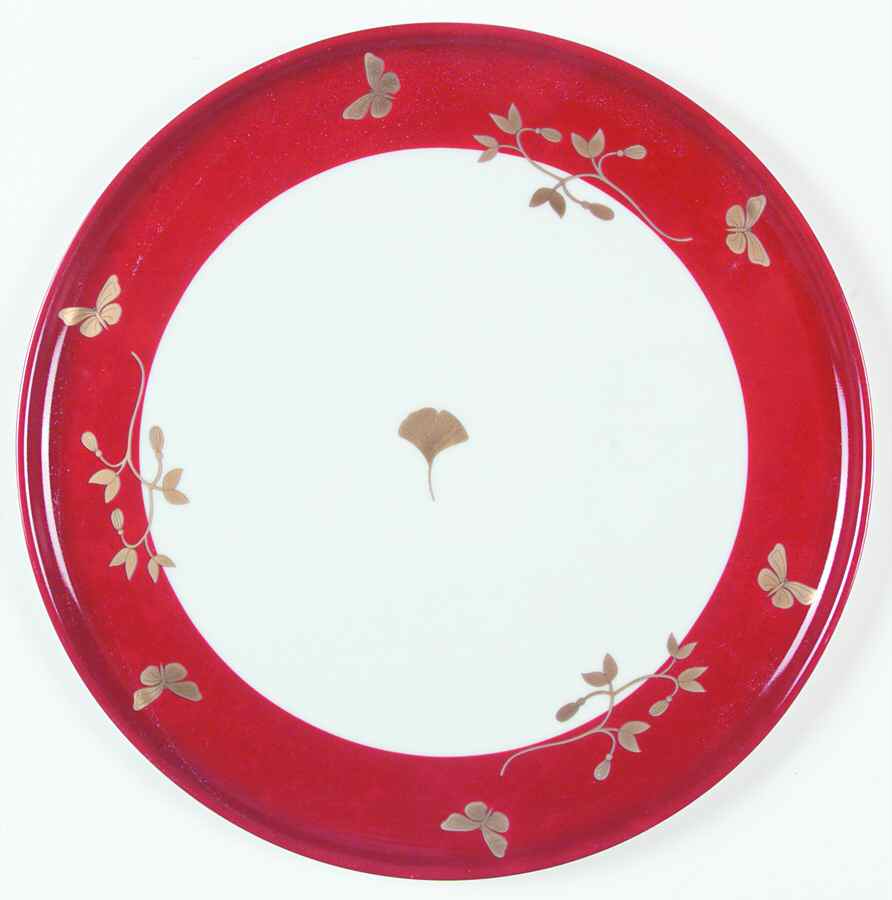 Ginkgo Cake Plate by Philippe Deshoulieres-1