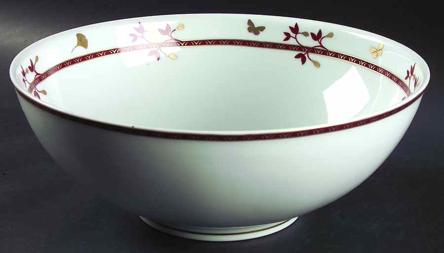 Ginkgo 11" Large Salad Serving Bowl by Philippe Deshoulieres-1