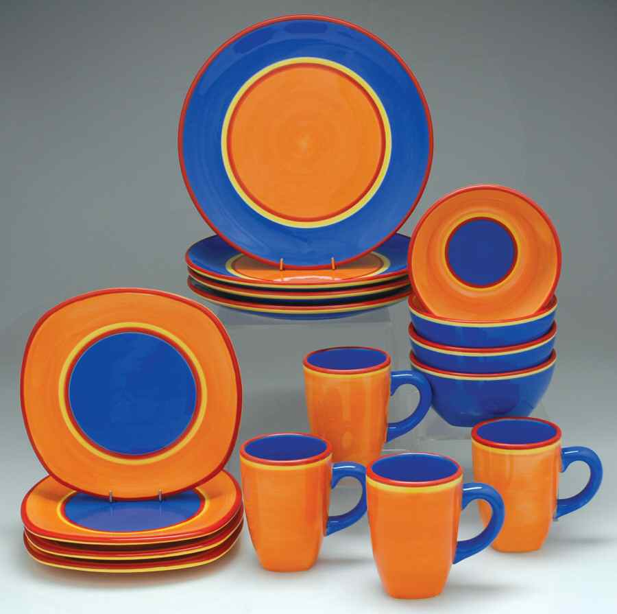 Caribe Bahama Blue 16 Piece Set by Dansk-1