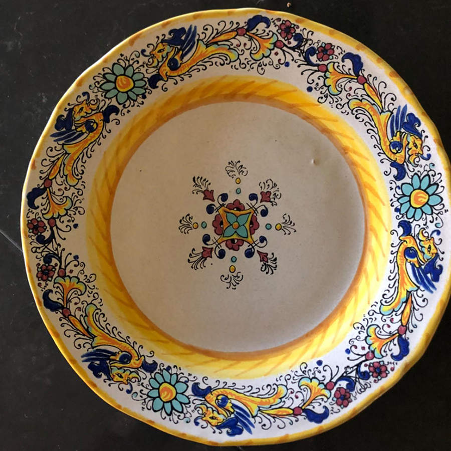 DER37 Salad Plate by Deruta (Italy)-1