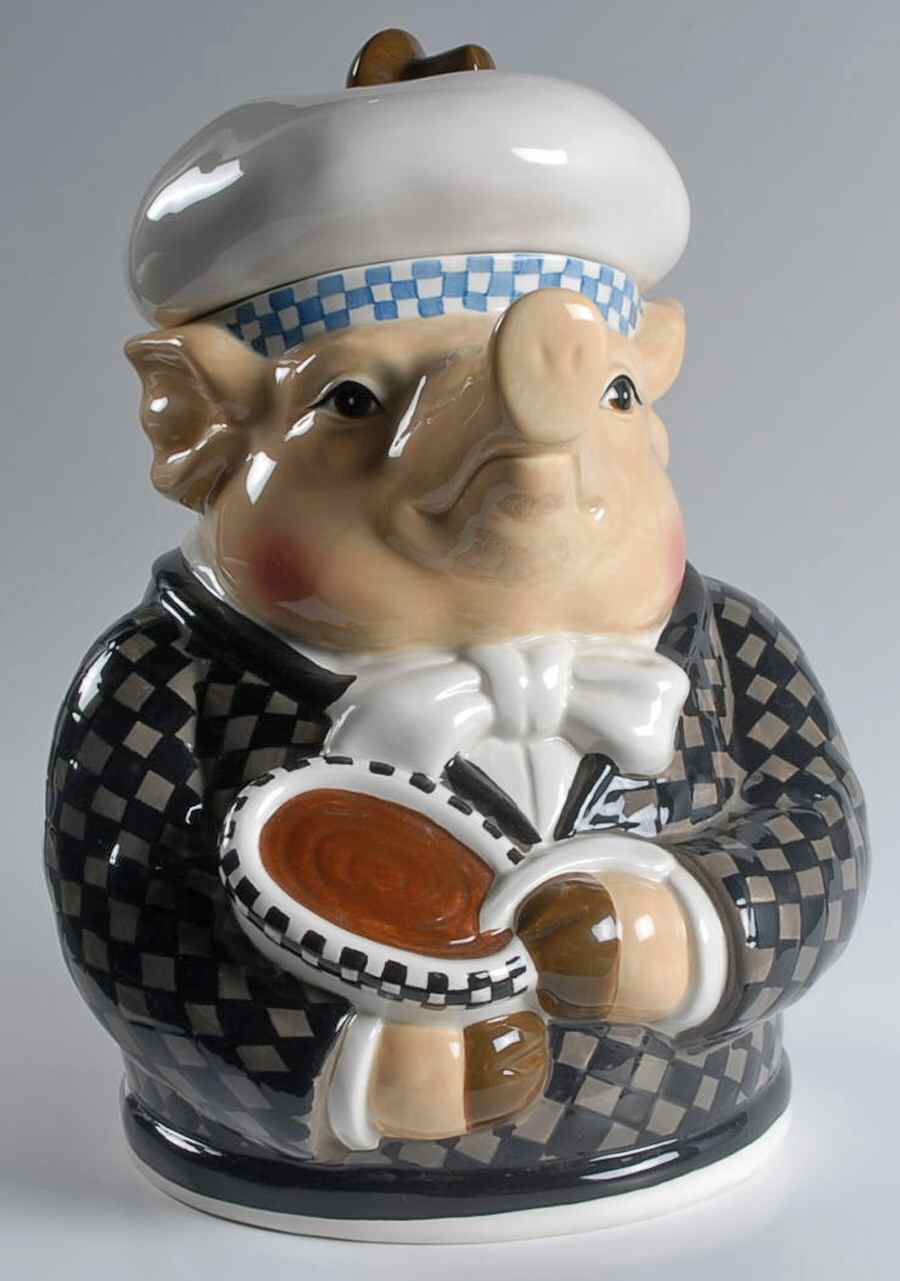 Jam Bon Figural Cookie Jar & Lid by Department 56-1
