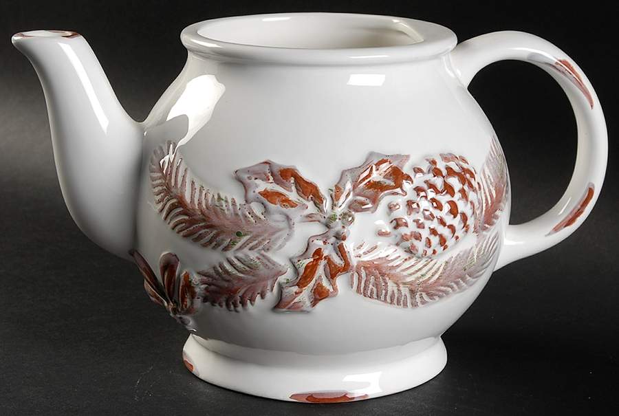 White Pine Teapot No Lid by Decorative Concepts-1