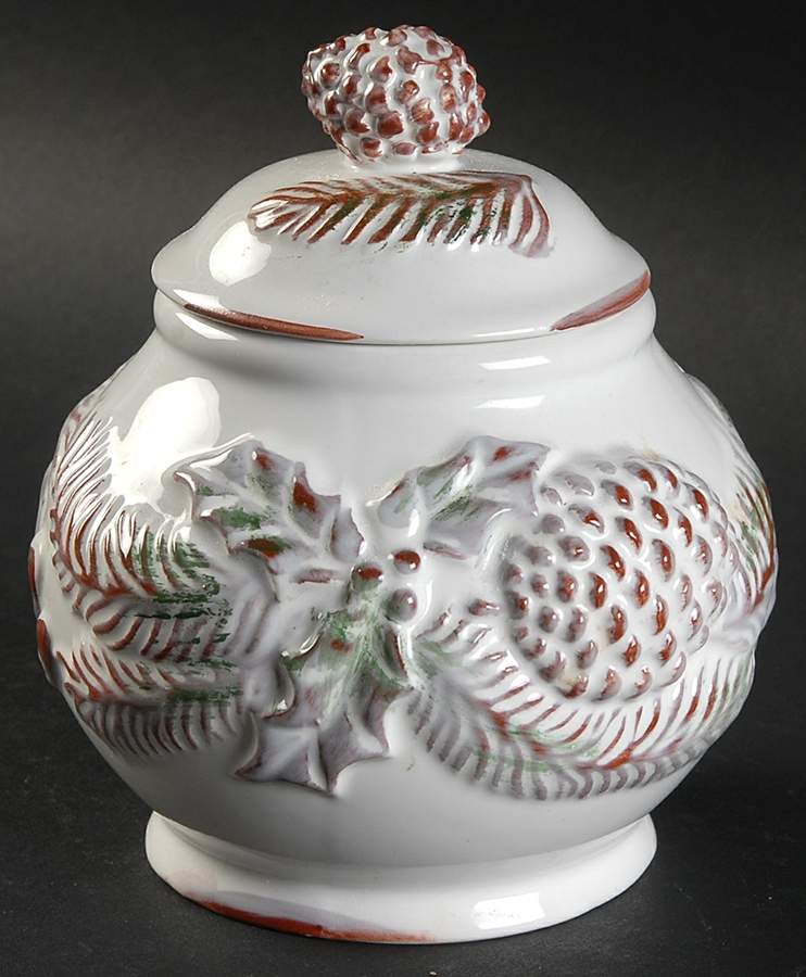 White Pine Sugar Bowl & Lid by Decorative Concepts-1