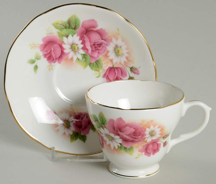 Stella Footed Cup & Saucer Set by Duchess-1