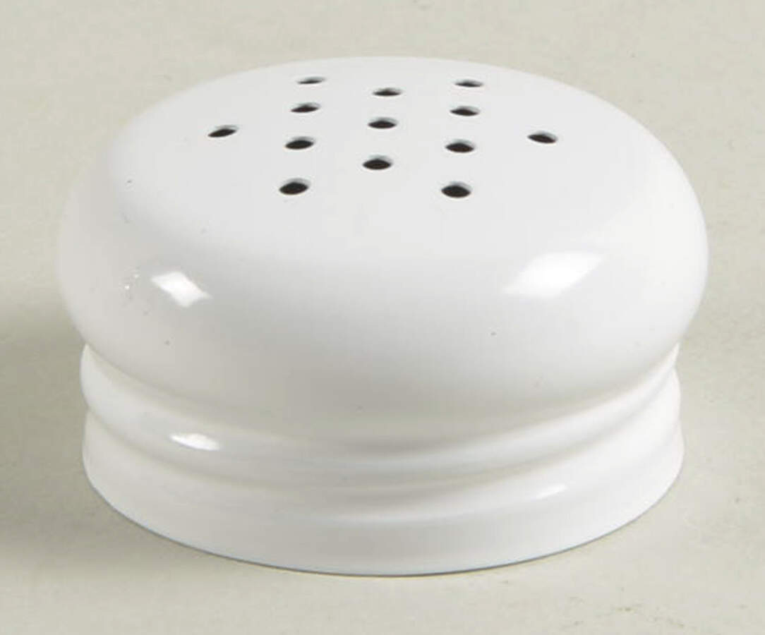 Green Rooster (Orvieto) Metal Lid for Pepper Shaker by Deruta (Italy)-1