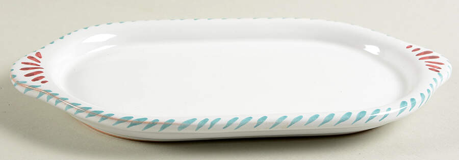 Green Rooster (Orvieto) 1/4 Lb Butter No Lid by Deruta (Italy)-1