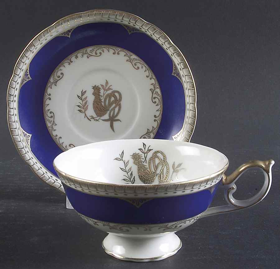 DMR3 Footed Cup & Saucer Set by Del Mar-1