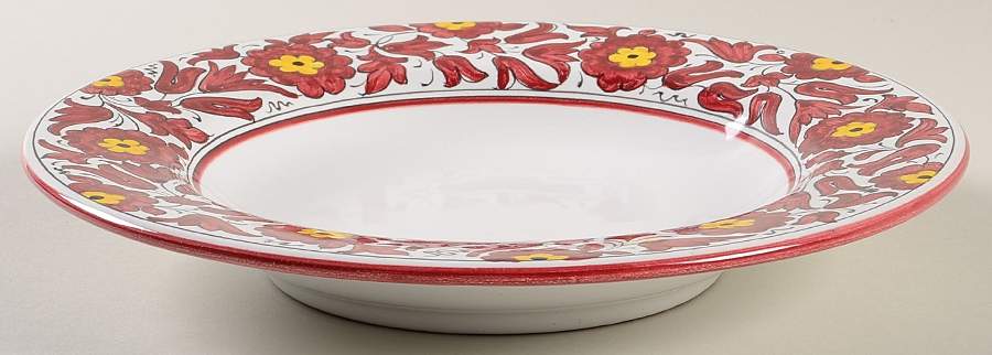 Sultana Large Rim Soup Bowl by Deruta (Italy)-1