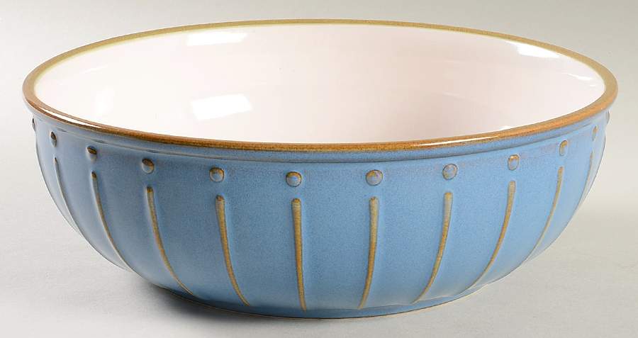 Reactic Denim (Blue) 9" Round Vegetable Bowl by Dansk-1