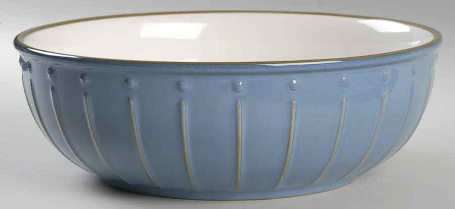 Reactic Denim (Blue) 10" Round Vegetable Bowl by Dansk-1